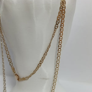 CADENAS TEJIDO GUCHI ORO 10K 60 CM 5.1 GR (NUEVO)