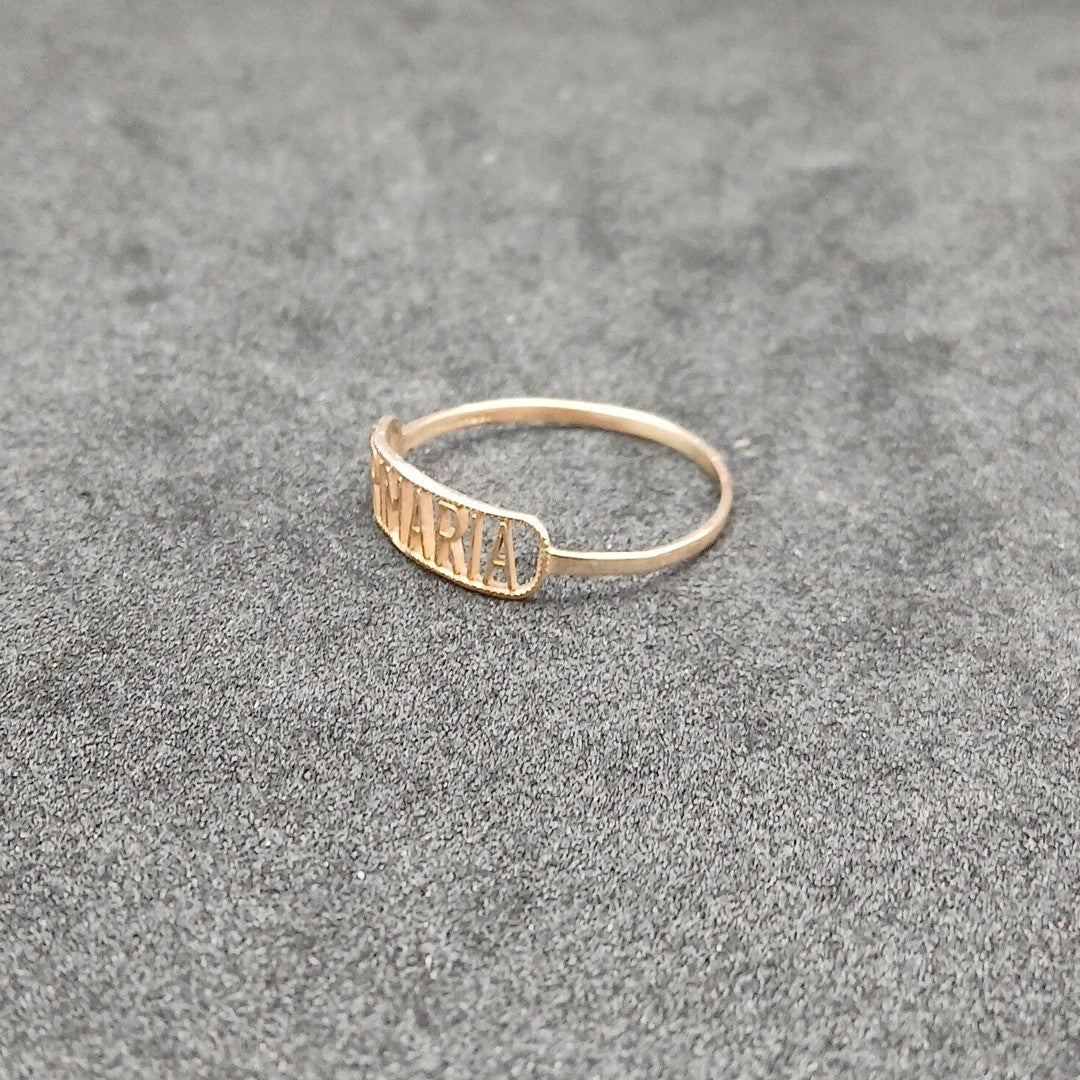 ANILLO DE GRADUACIÓN ORO 10 K 0.7 GRMS (SEMINUEVO)