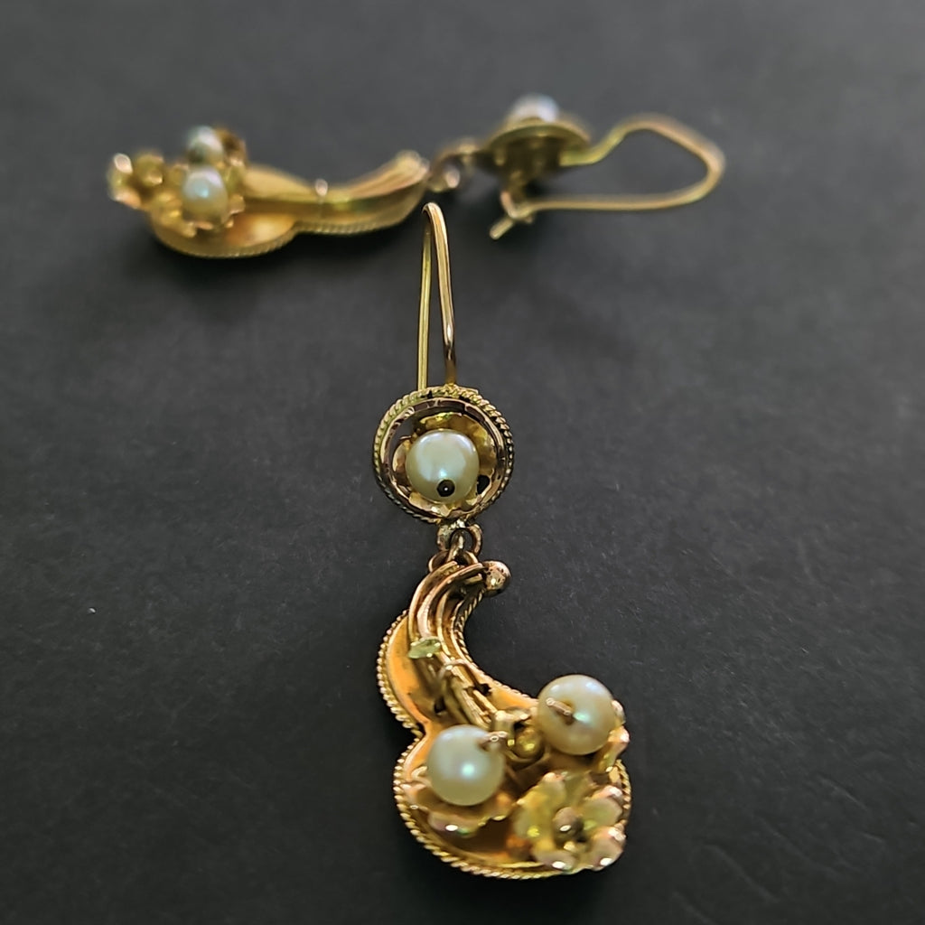 ARETES PAR ORO 8 K 4.1 GRMS (SEMINUEVO)