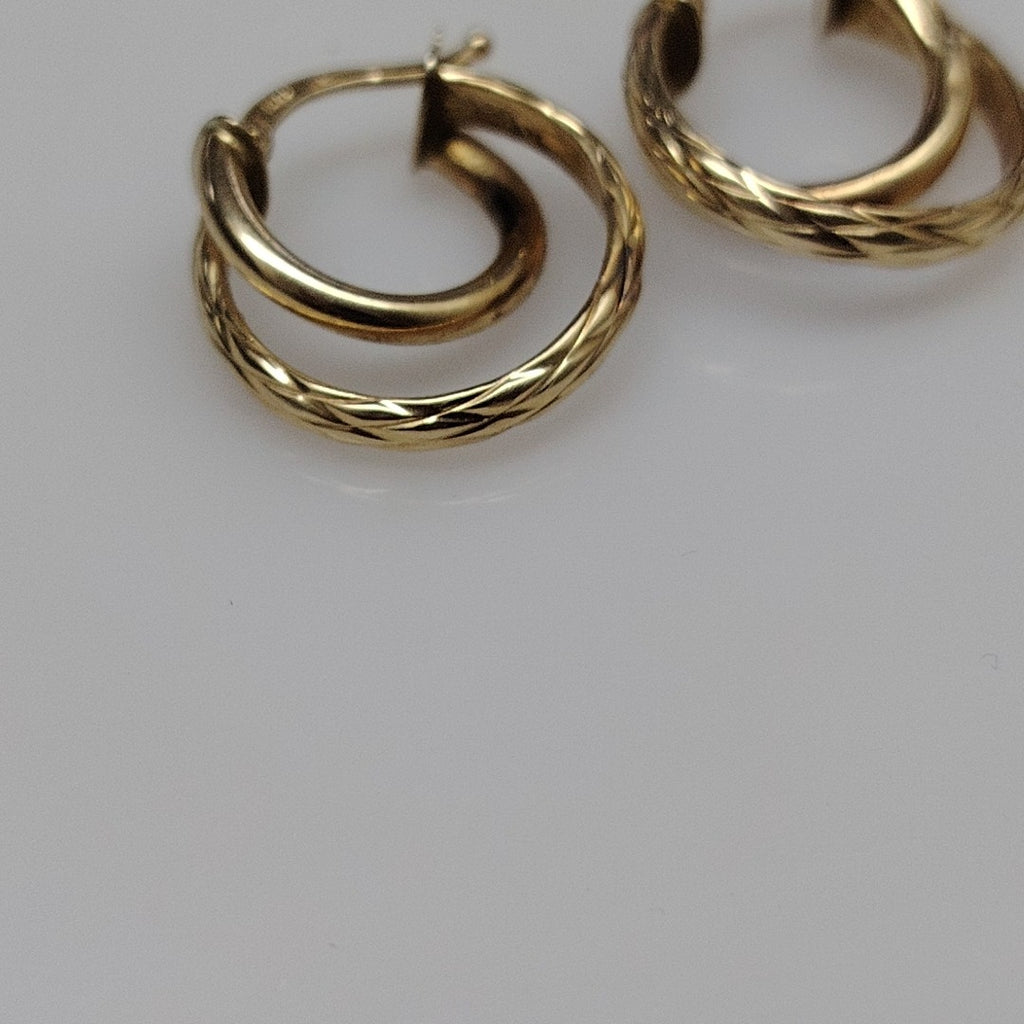 ARRACADAS PAR ORO 14 K 1.7 GRMS (SEMINUEVO)