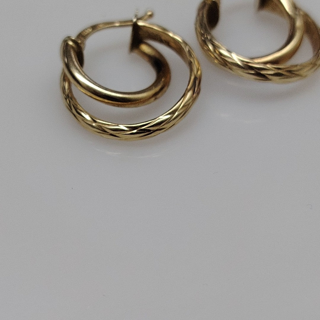 ARRACADAS PAR ORO 14 K 1.7 GRMS (SEMINUEVO)