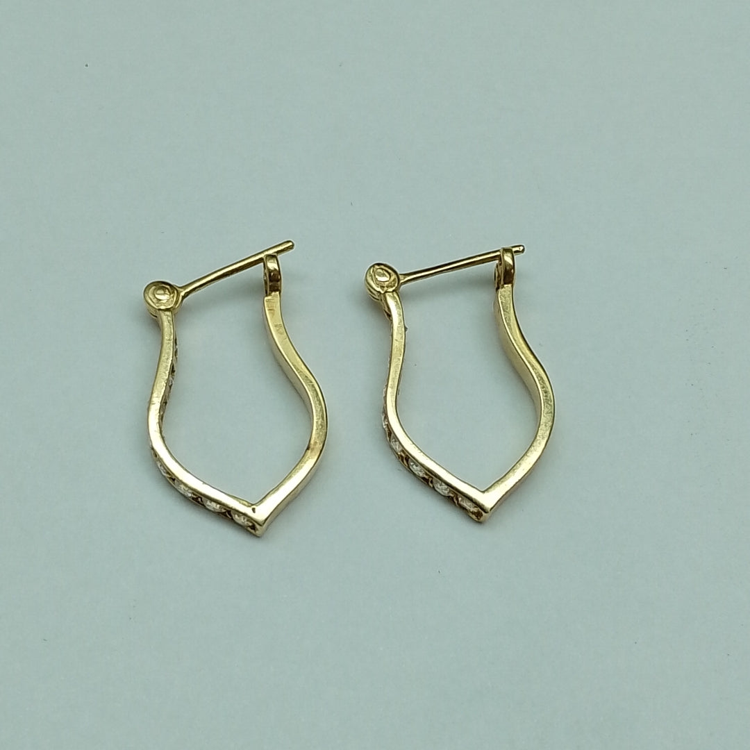 ARETES PAR ORO 14 K 5.3 GRMS (SEMINUEVO)