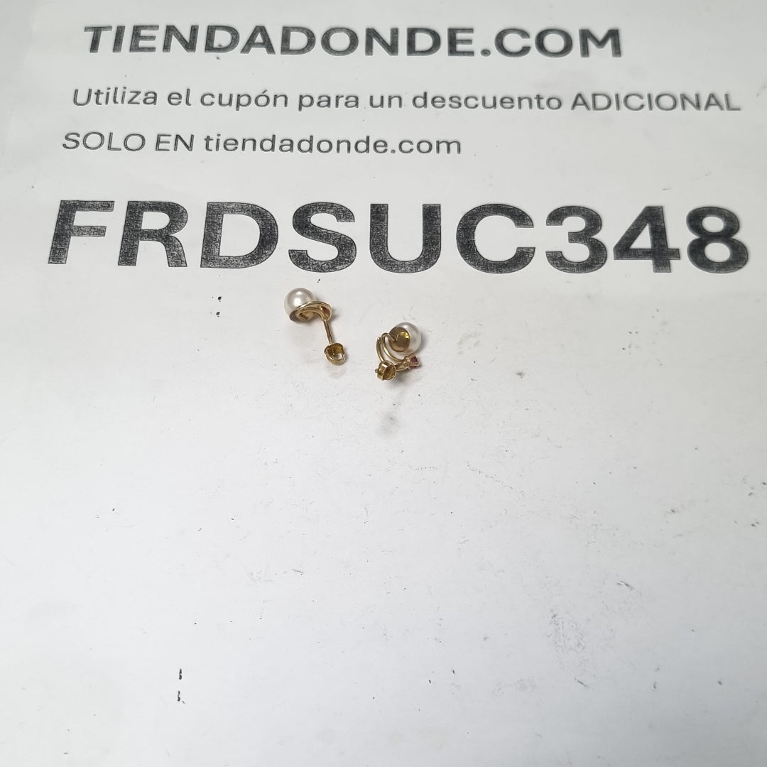 ARETES PAR ORO 14 K 1,30 GRMS (SEMINUEVO)