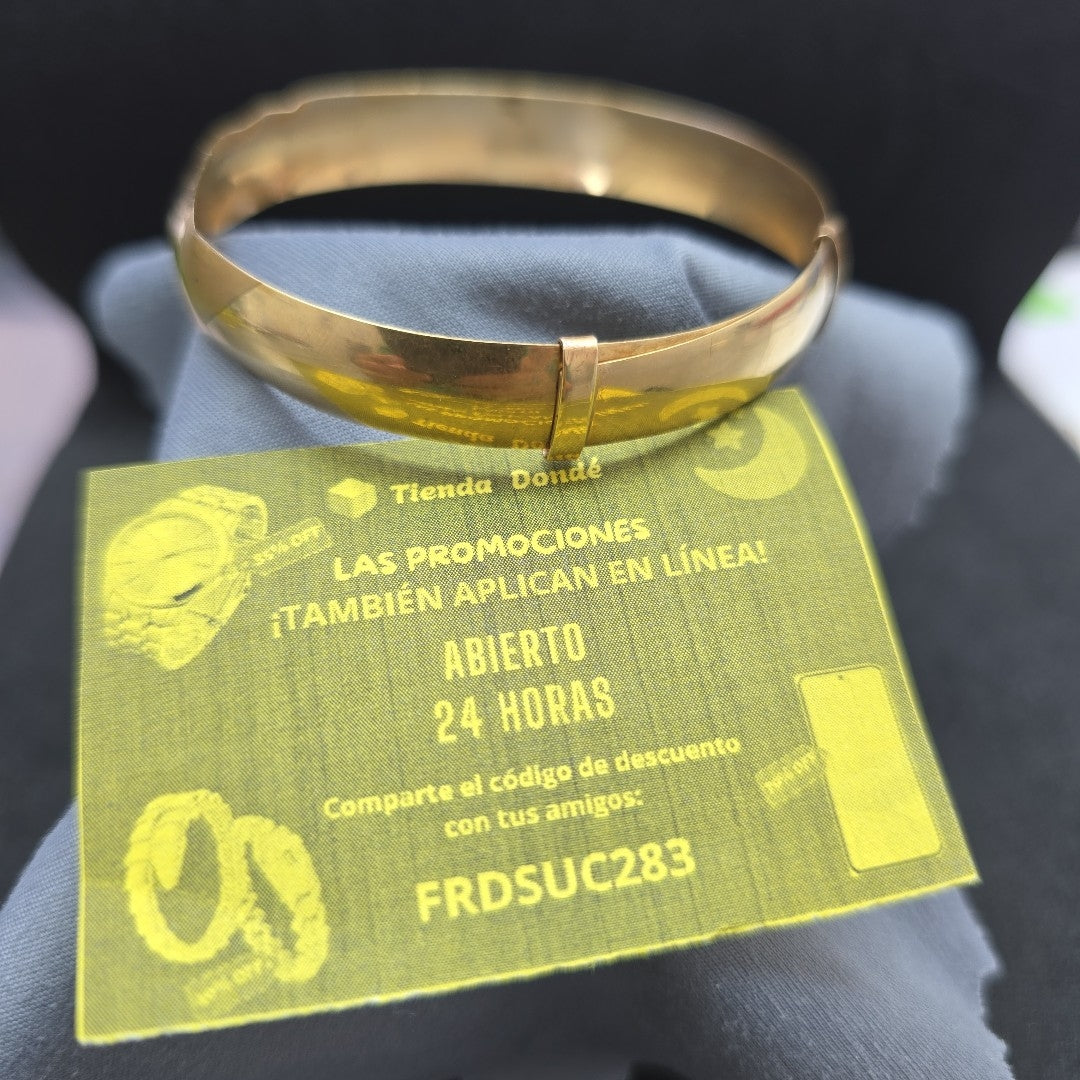 PULSERA RIGIDA ORO 14 K 9.8 GRMS (SEMINUEVO)