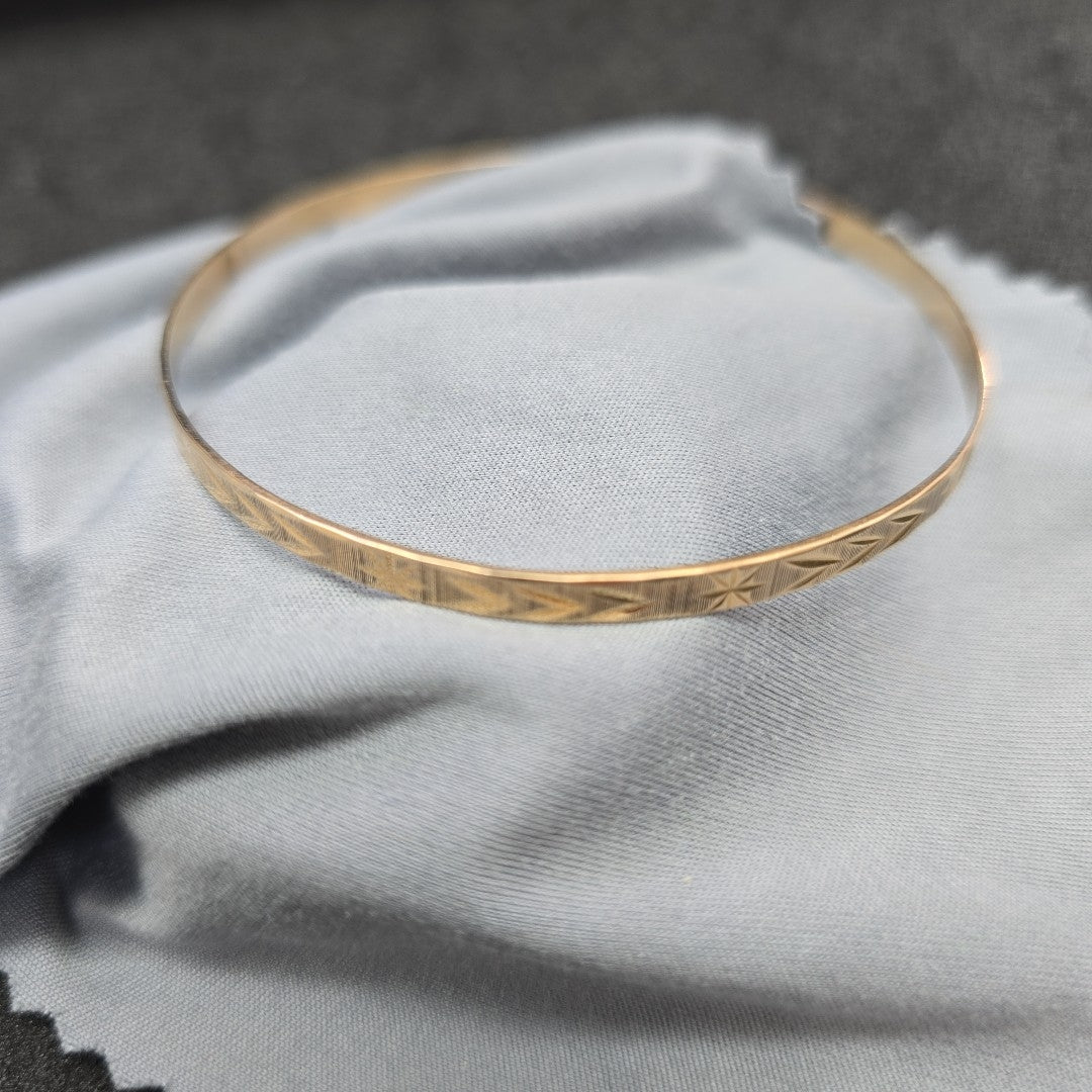 PULSERA RIGIDA ORO 14 K 8.5 GRMS (SEMINUEVO)