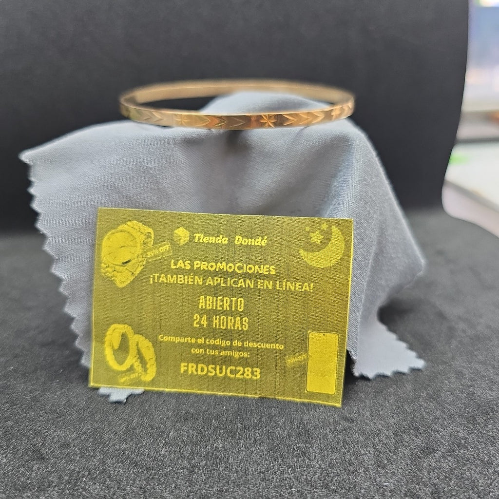 PULSERA RIGIDA ORO 14 K 7 GRMS (SEMINUEVO)