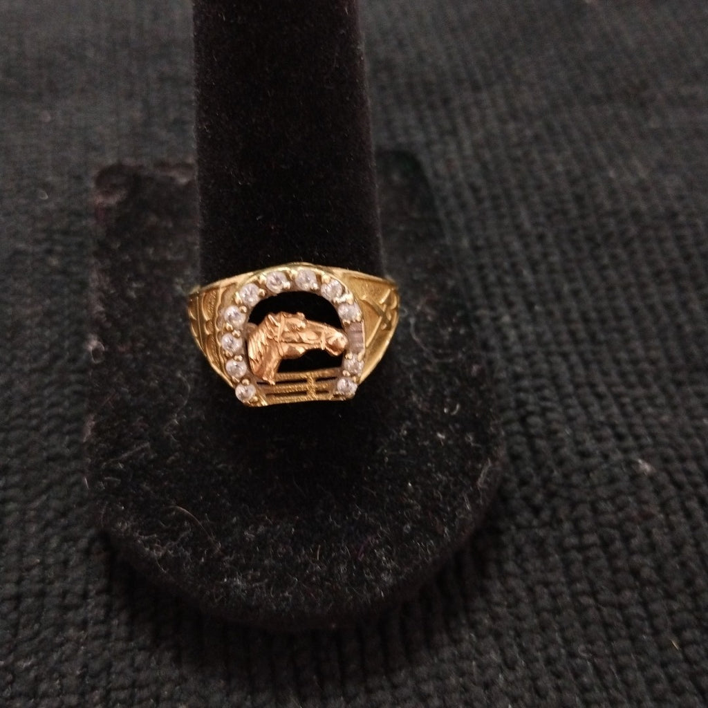 ANILLITO ORO COMBINADO 10 K 2.3 GRMS (SEMINUEVO)