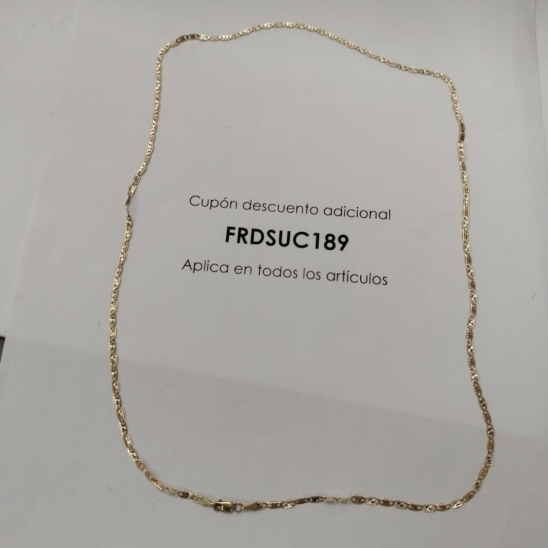 CADENA ORO COMBINADO 14 K 4.7 GRMS (SEMINUEVO)