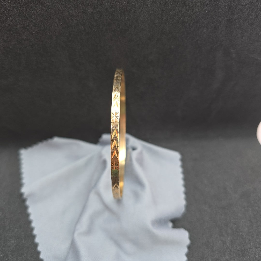 PULSERA RIGIDA ORO 14 K 7.2 GRMS (SEMINUEVO)