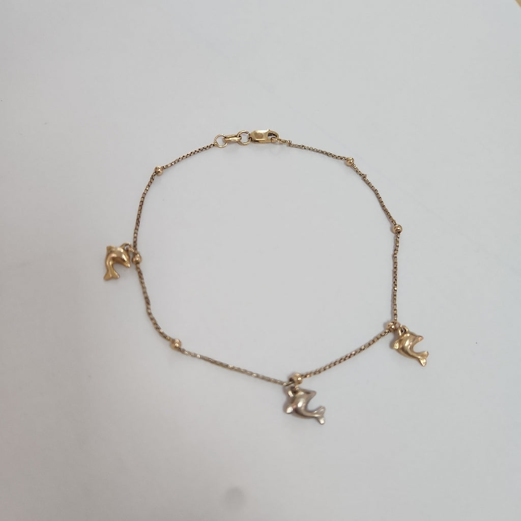 PULSERA ORO COMBINADO 14 K 2,10 GRMS (SEMINUEVO)