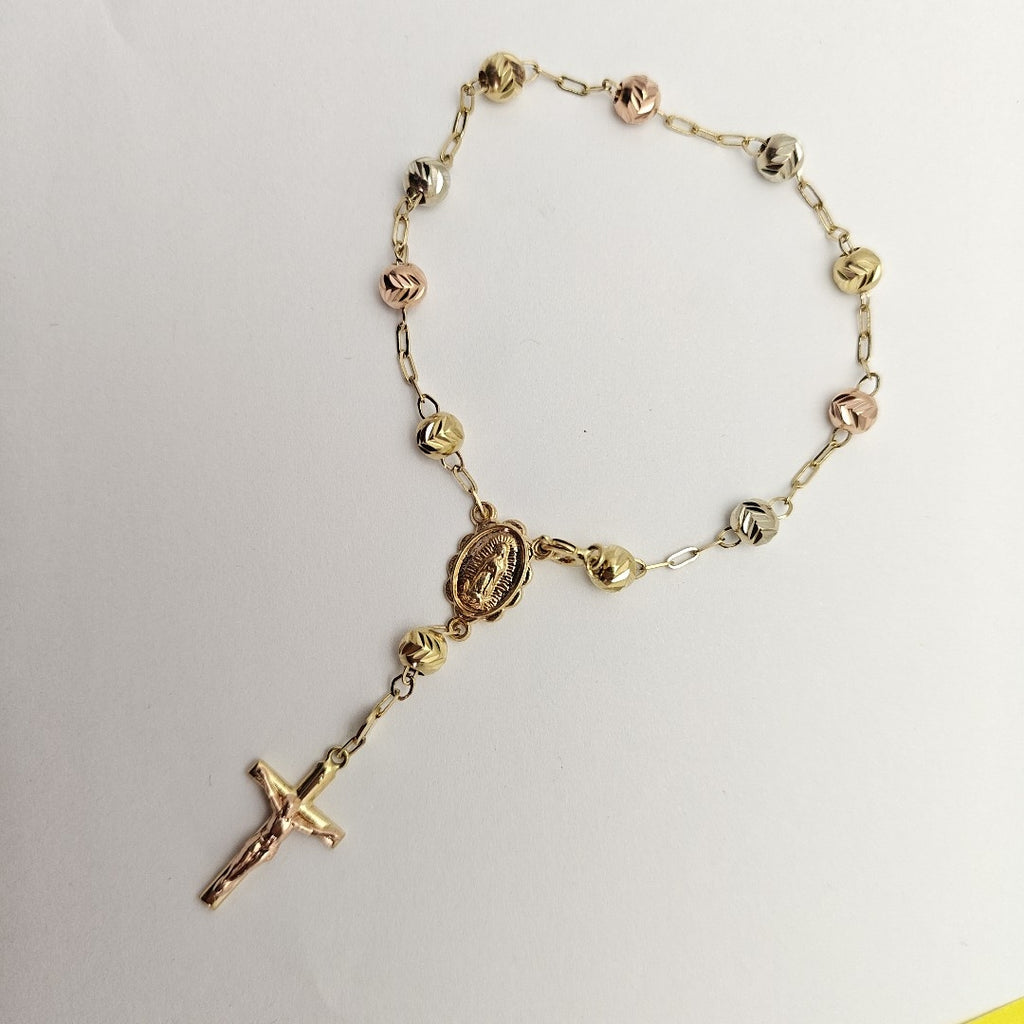 PULSERA ORO COMBINADO 14 K 4.6 GRMS (SEMINUEVO)