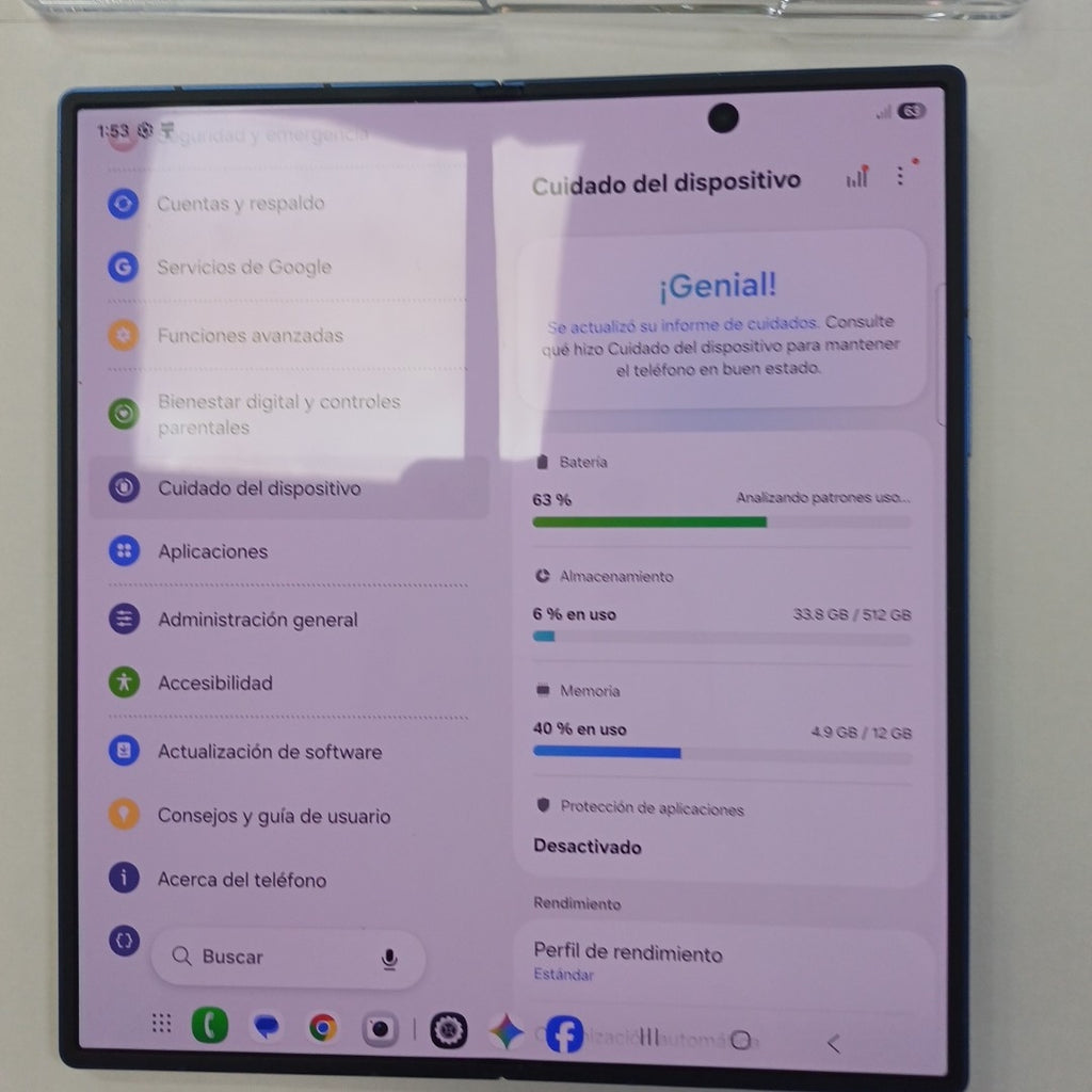 CELULAR SAMSUNG GALAXY Z FOLD7 SM-F966B (2025) 512 GB 12 GB RAM (SEMINUEVO)