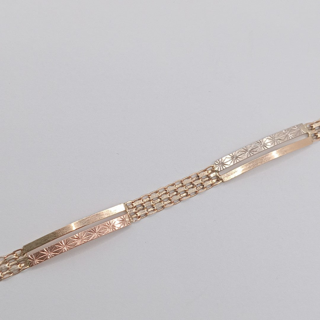 PULSERA ORO, ORO COMBINADO 10 K 4.9 GRMS (SEMINUEVO)