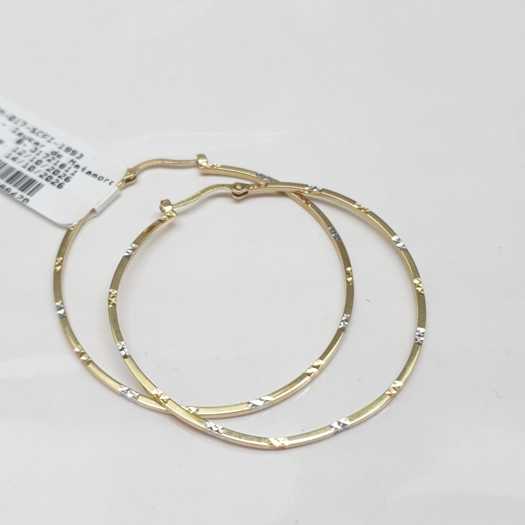 ARRACADAS PAR ORO 14 K 2.7 GRMS (SEMINUEVO)
