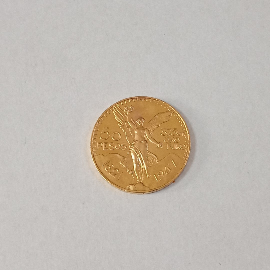 K1 41.6 GRMS 21 K IDENTIFICACIÓN MONEDA NOMINATIVA MONEDAS PESOS 50 PESOS (SEMINUEVO)