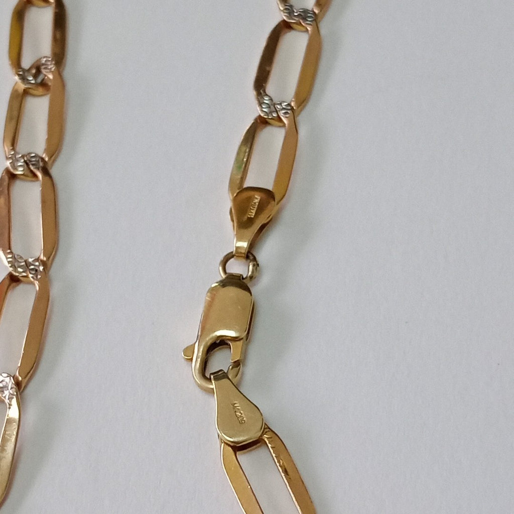 CADENA ORO COMBINADO 14 K 7,90 GRMS (SEMINUEVO)