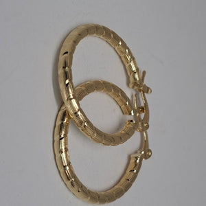 ARETES ARRACADAS LABRADAS 14K 3.3 GR (NUEVO)