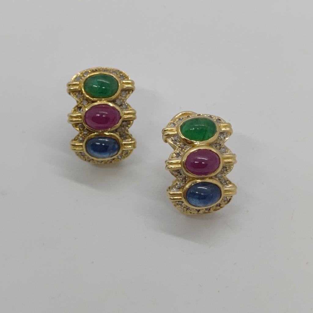ARETES PAR ORO 14 K 9,10 GRMS (SEMINUEVO)