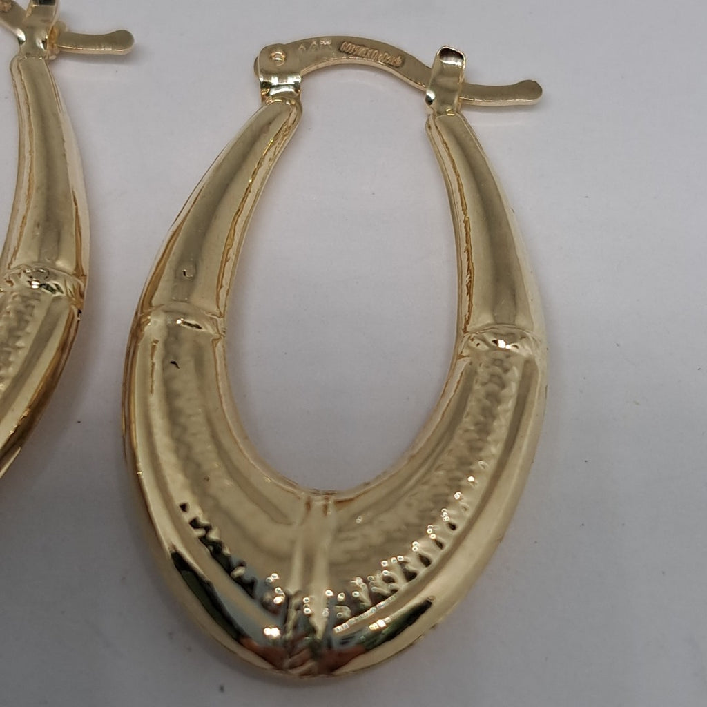 ARETES ARRACADAS ESTRIADAS 14K 2.6 GR (NUEVO)