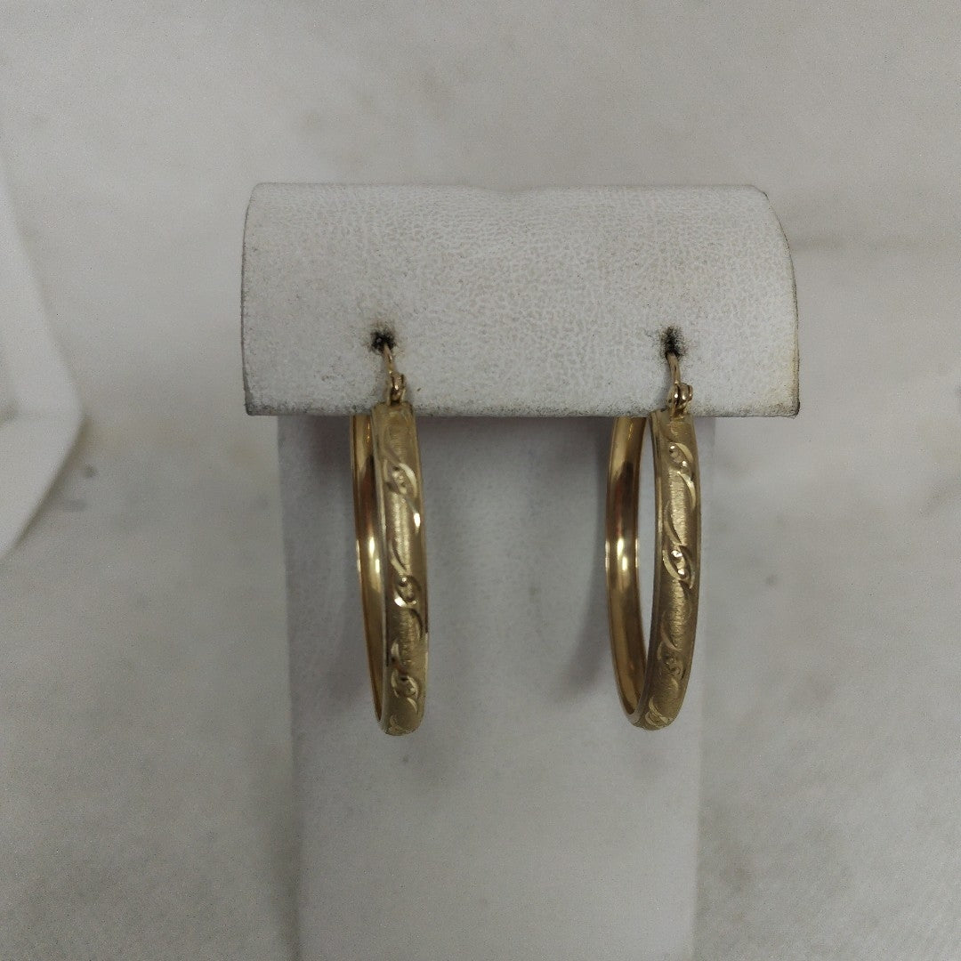 ARRACADAS PAR ORO 10 K 3.8 GRMS (SEMINUEVO)