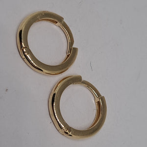 ARETES ARRACADAS LISAS 10K 1.2 GR (NUEVO)