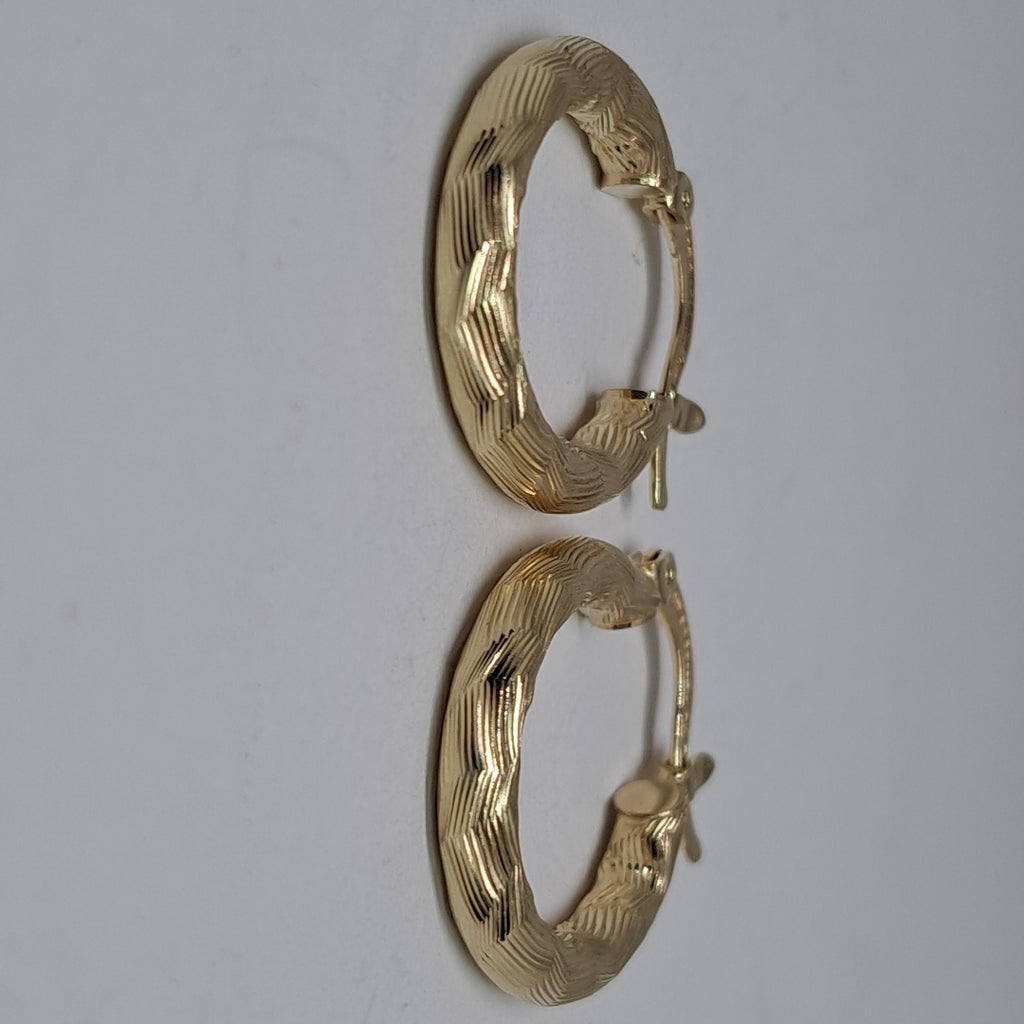 ARETES TEJIDO ARRACADAS ASTRIADAS 14K 2 GR (NUEVO)