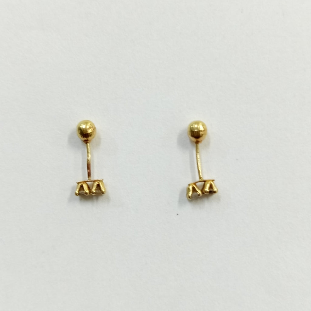BROQUELES PAR ORO 14 K 0,30 GRMS (SEMINUEVO)