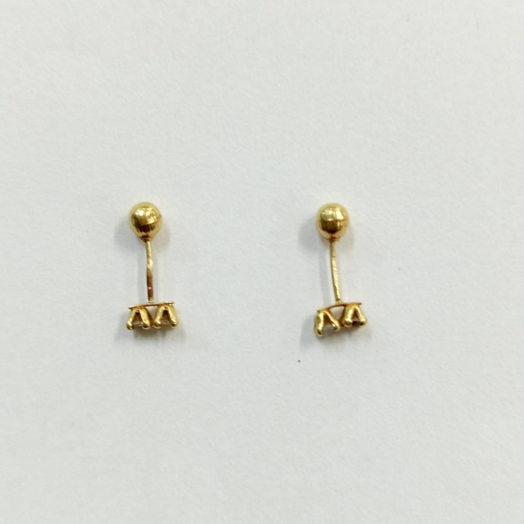 BROQUELES PAR ORO 14 K 0,30 GRMS (SEMINUEVO)