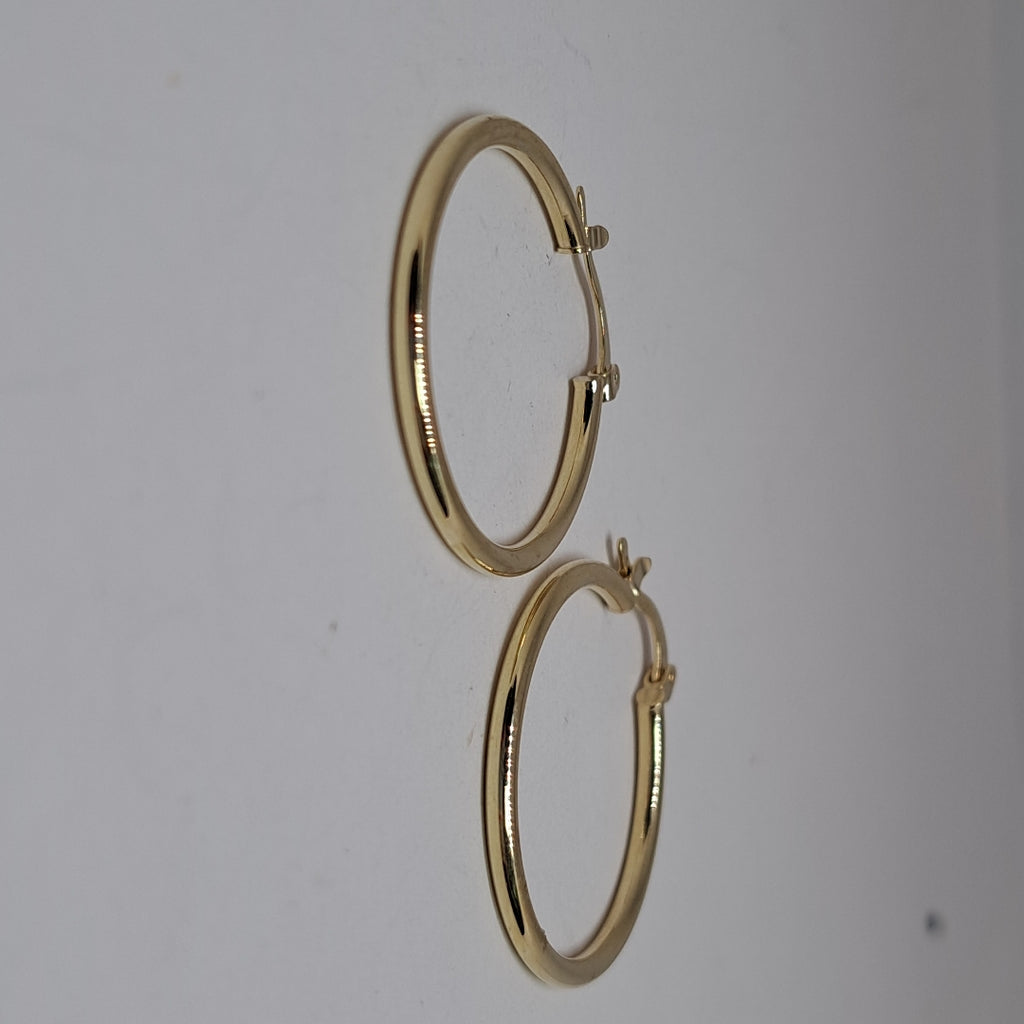 ARETES TEJIDO ARRACADAS LISAS 14K 1.5 GR (NUEVO)