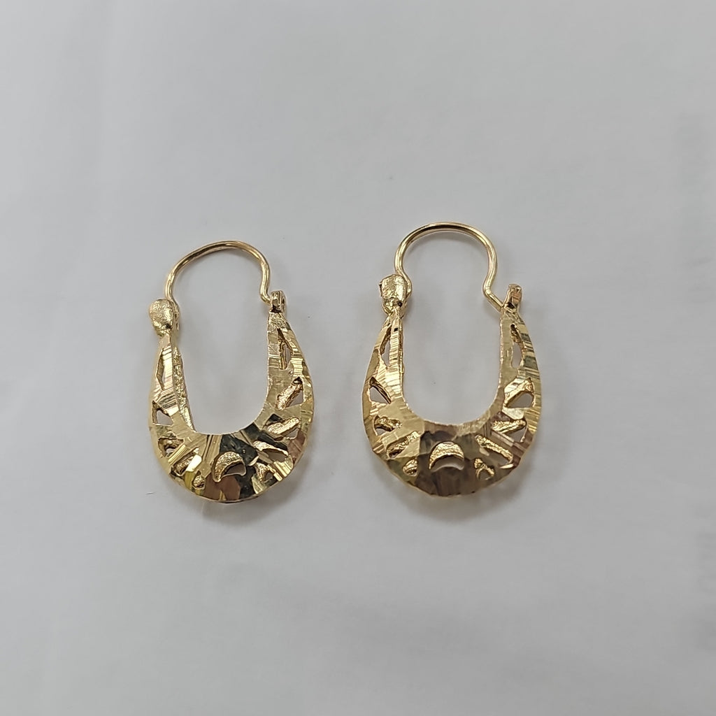 ARRACADAS PAR ORO 14 K 2.2 GRMS (SEMINUEVO)