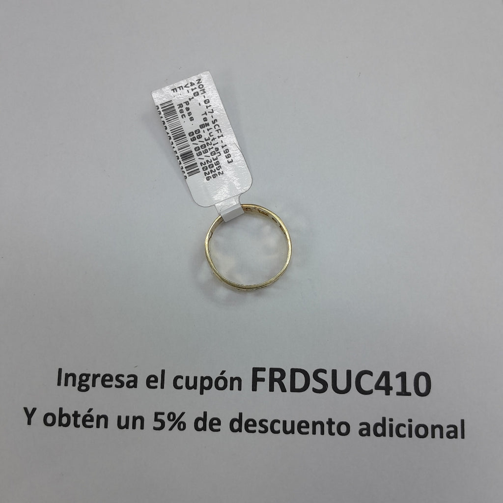 ARGOLLA DE LA SUERTE ORO 14 K 2.5 GRMS (SEMINUEVO)