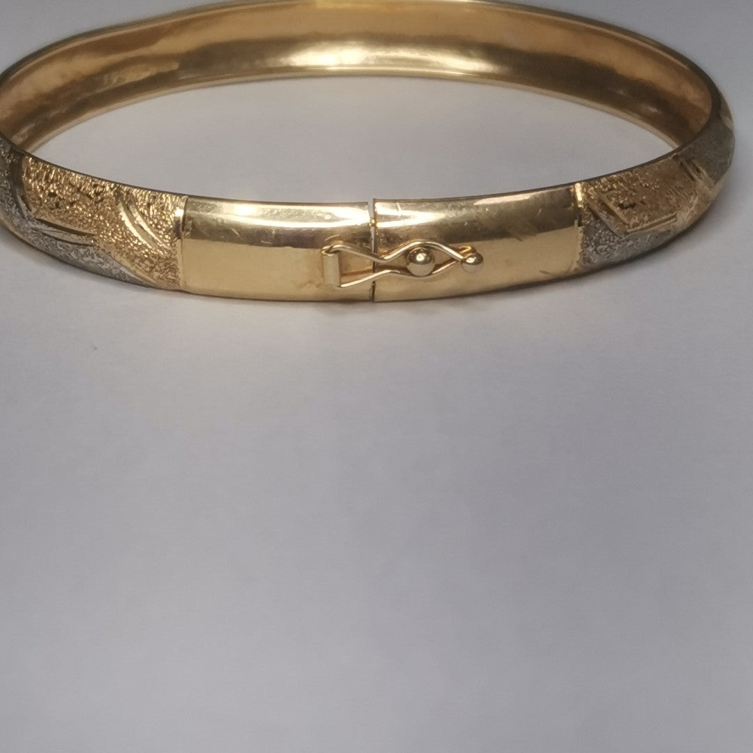 PULSERA RIGIDA ORO 14 K 6 GRMS (SEMINUEVO)