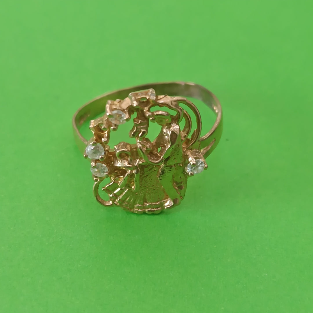 ANILLO ORO 10 K 2.5 GRMS (SEMINUEVO)