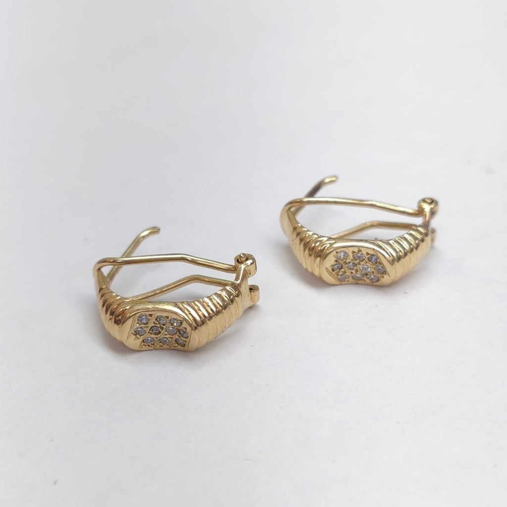 ARETES PAR ORO 14 K 6,50 GRMS (SEMINUEVO)
