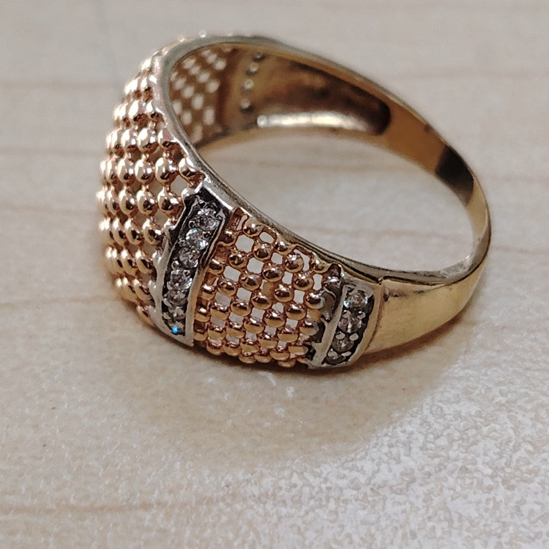 ANILLITO ORO COMBINADO 14 K 2.7 GRMS (SEMINUEVO)