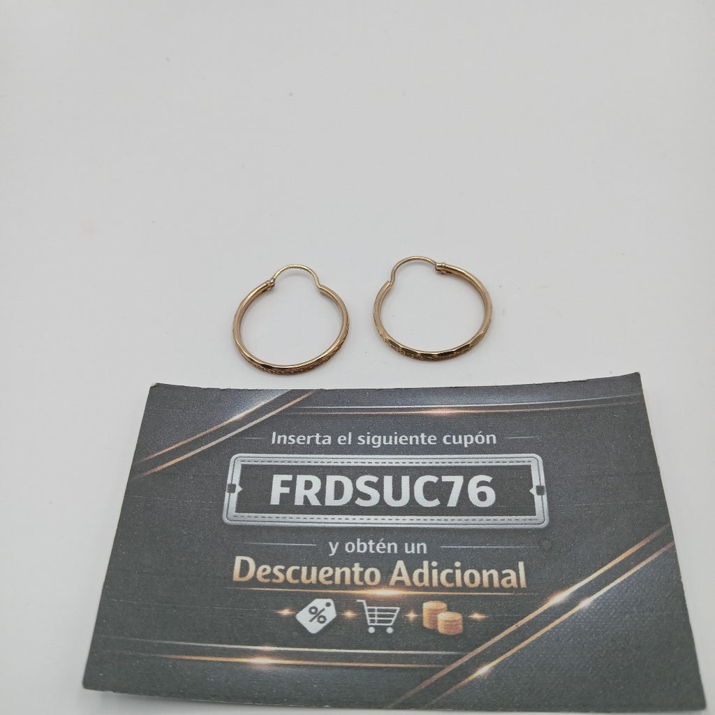 ARRACADAS PAR ORO 10 K 1.6 GRMS (SEMINUEVO)