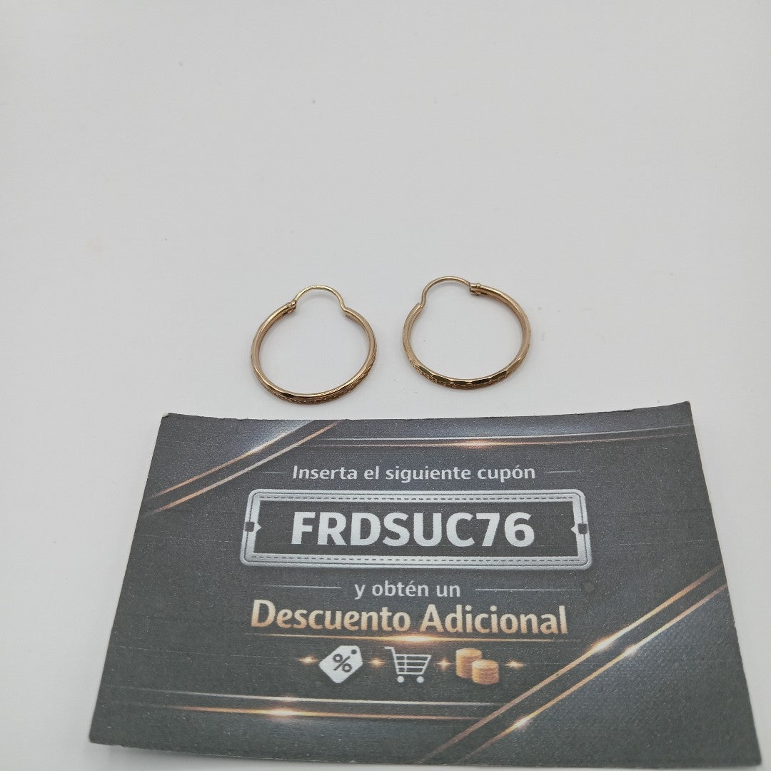 ARRACADAS PAR ORO 10 K 1.6 GRMS (SEMINUEVO)