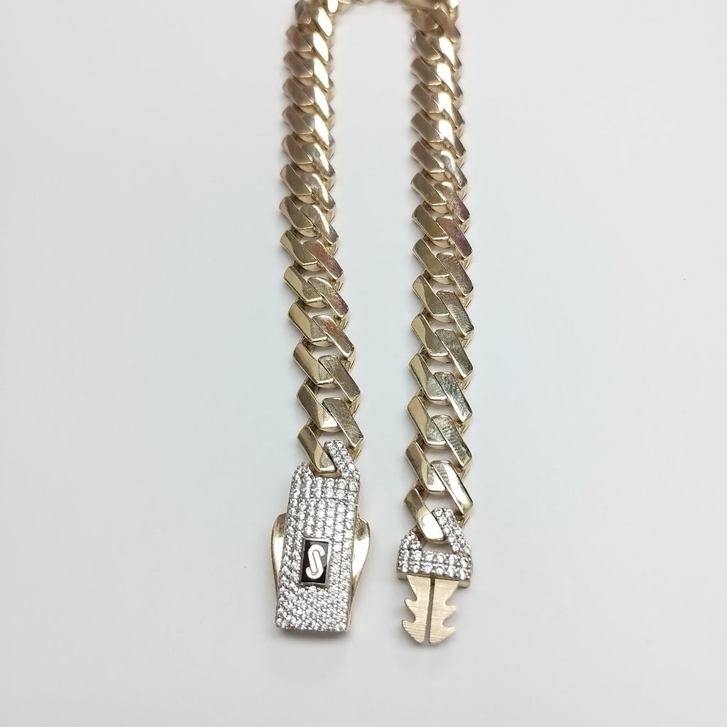 PULSERA CABALLERO MONACO ORO 14K 11.1 (NUEVO)