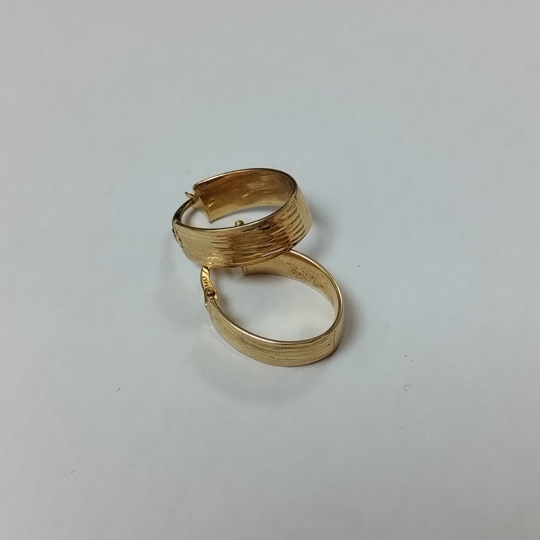 ARRACADAS PAR ORO 14 K 2 GRMS (SEMINUEVO)