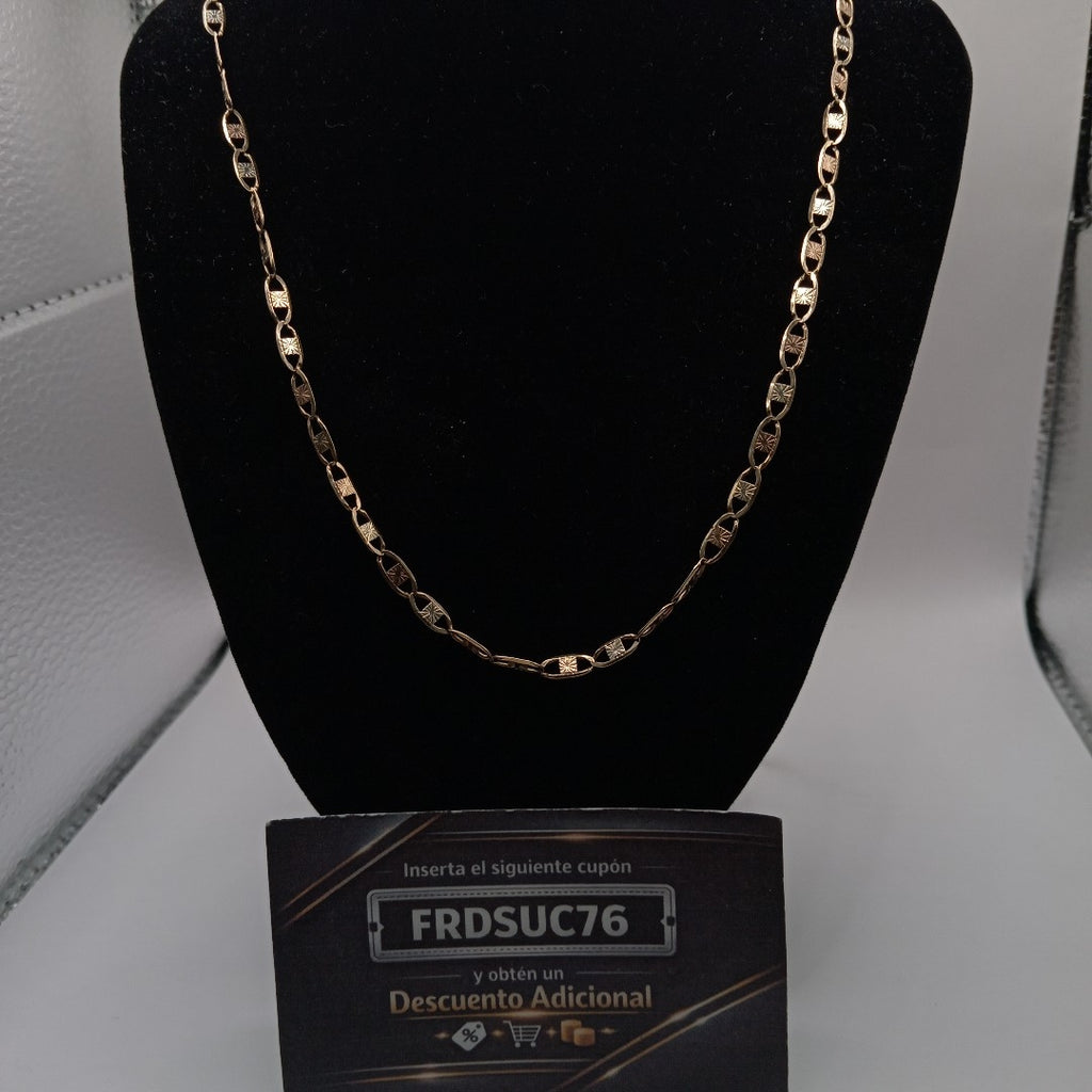 CADENA ORO, ORO COMBINADO 10 K 12.1 GRMS (SEMINUEVO)