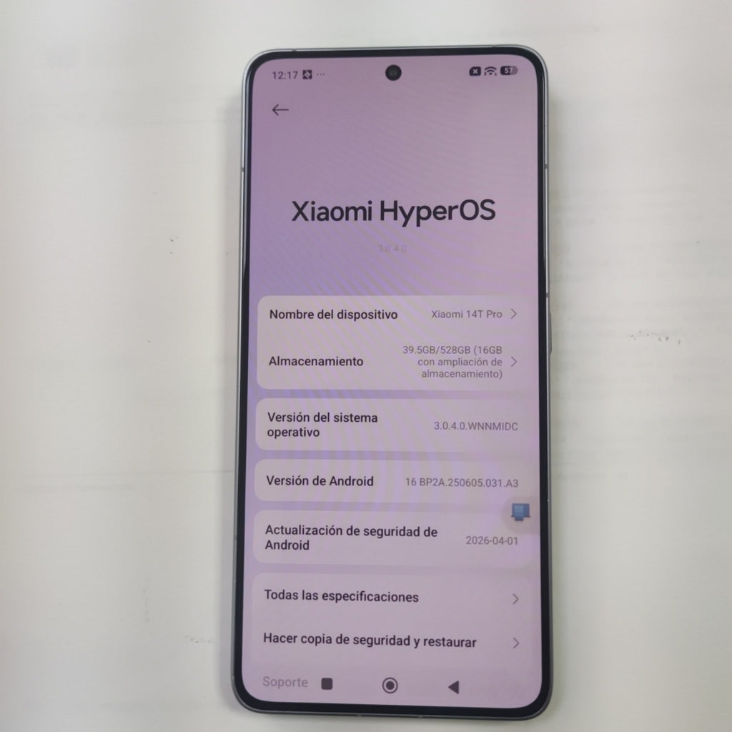 CELULAR XIAOMI 14T PRO 2407FPN8EG (2024) 512 GB 12 GB RAM (SEMINUEVO)