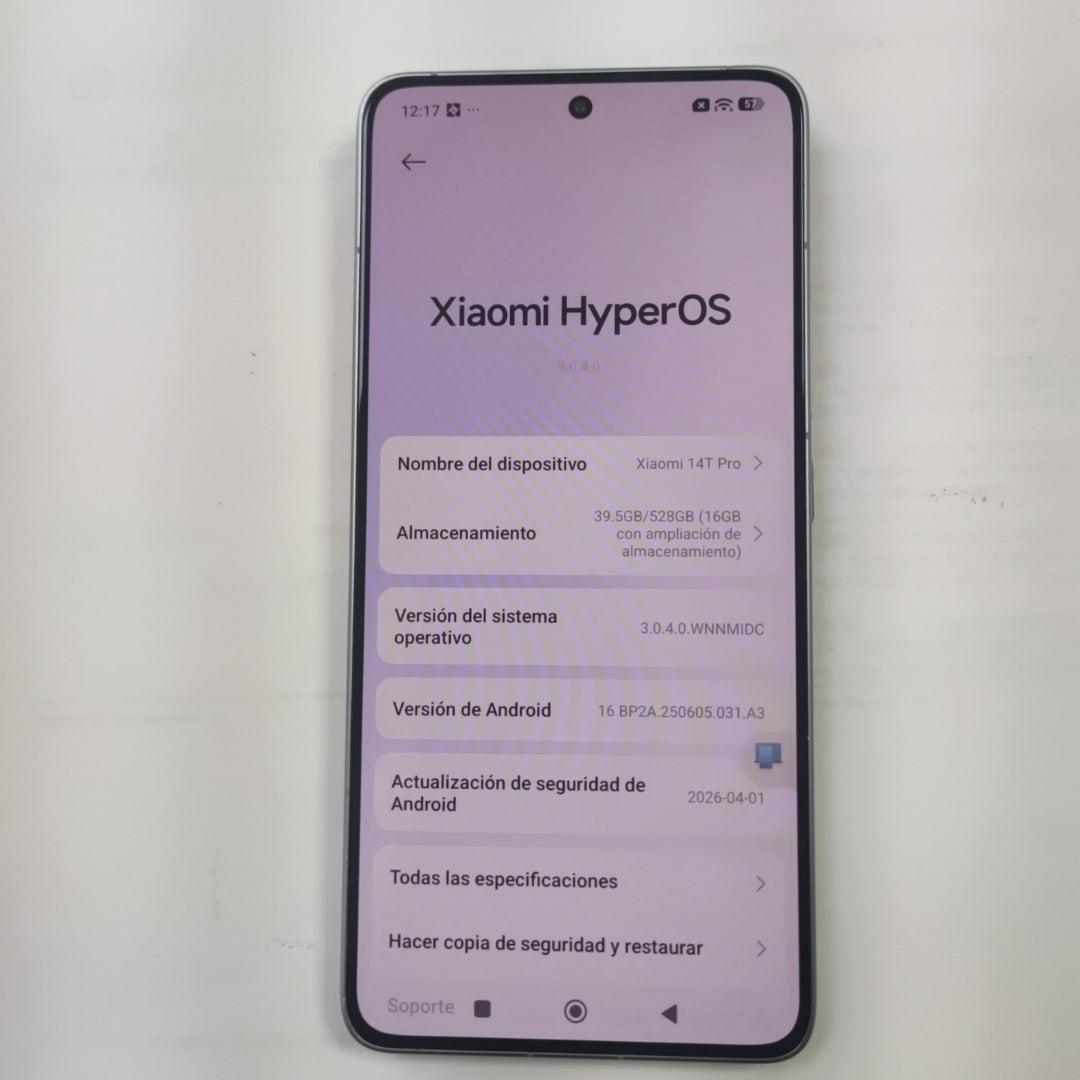 CELULAR XIAOMI 14T PRO 2407FPN8EG (2024) 512 GB 12 GB RAM (SEMINUEVO)