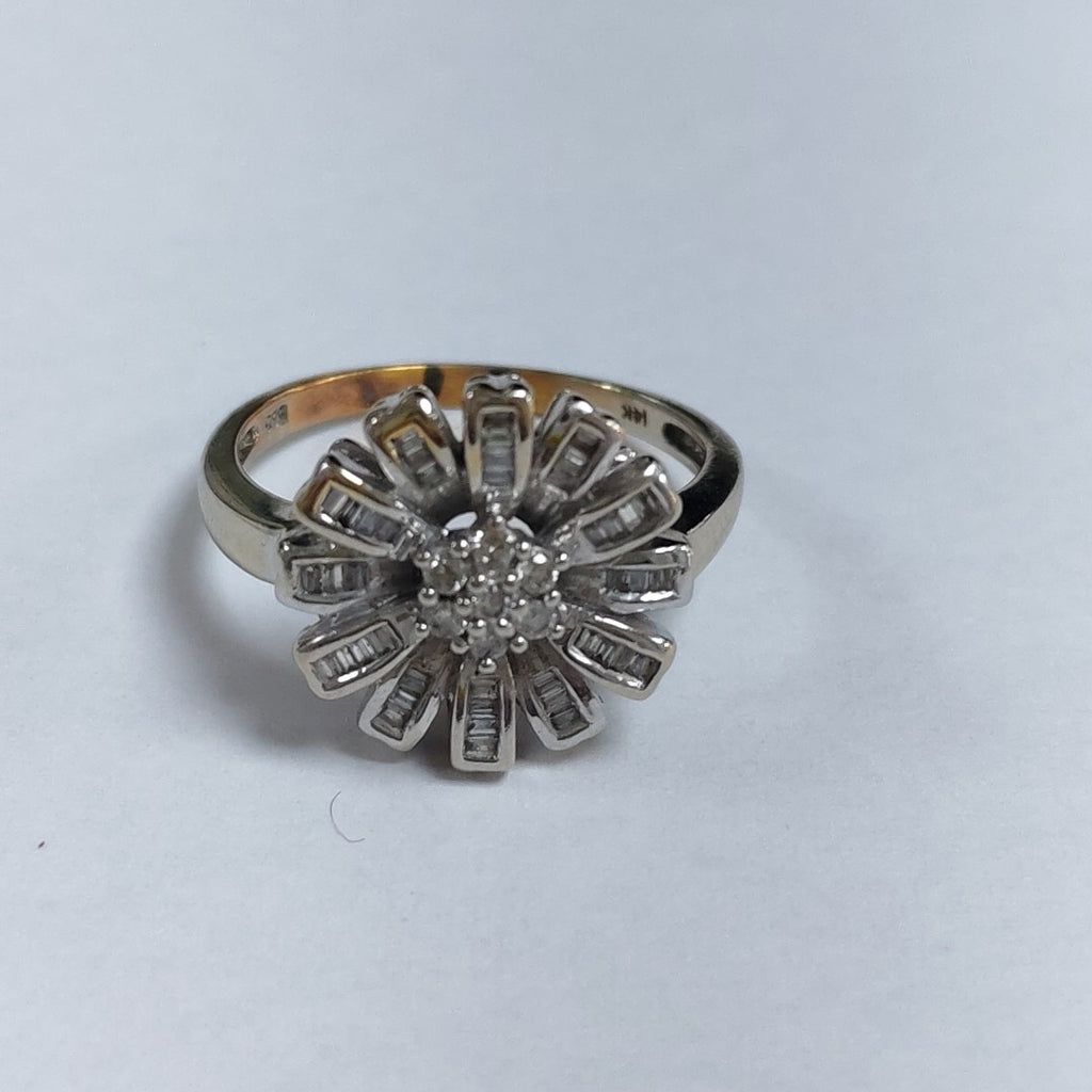 ANILLO ORO BLANCO 14 K 4.7 GRMS (SEMINUEVO)