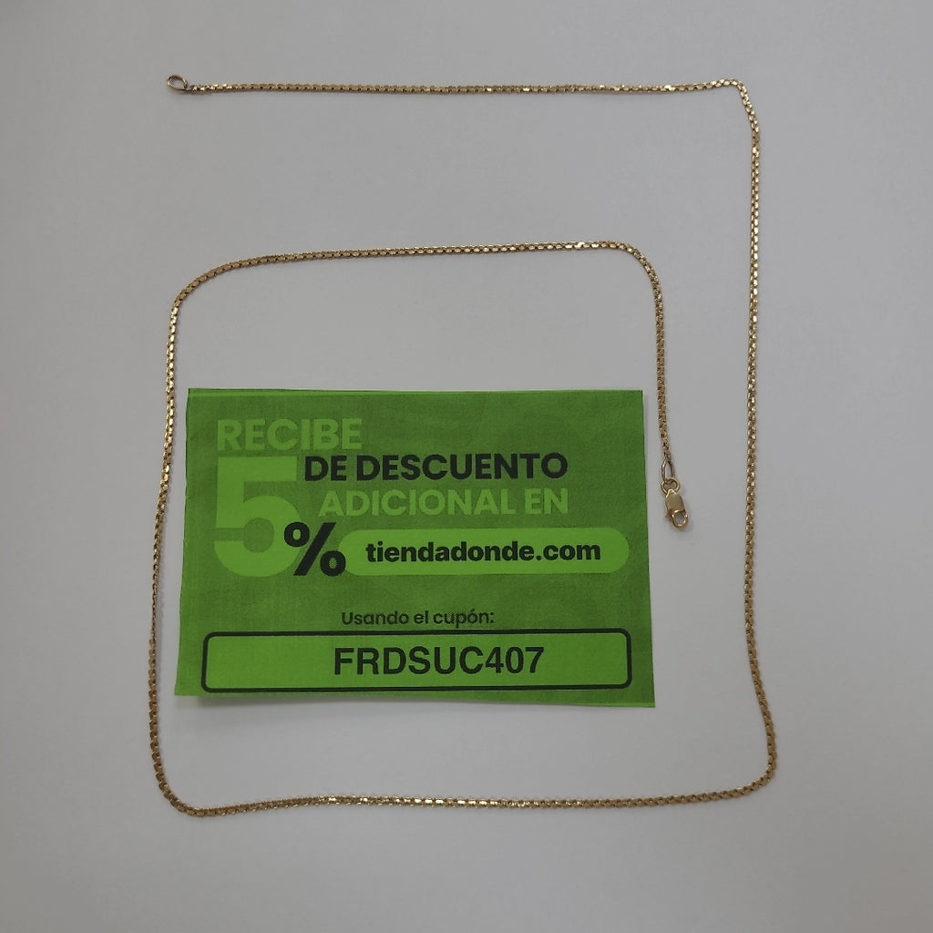 CADENA ORO 14 K 3.5 GRMS (SEMINUEVO)