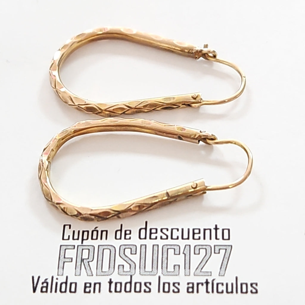 ARETES PAR ORO 10 K 3.5 GRMS (SEMINUEVO)