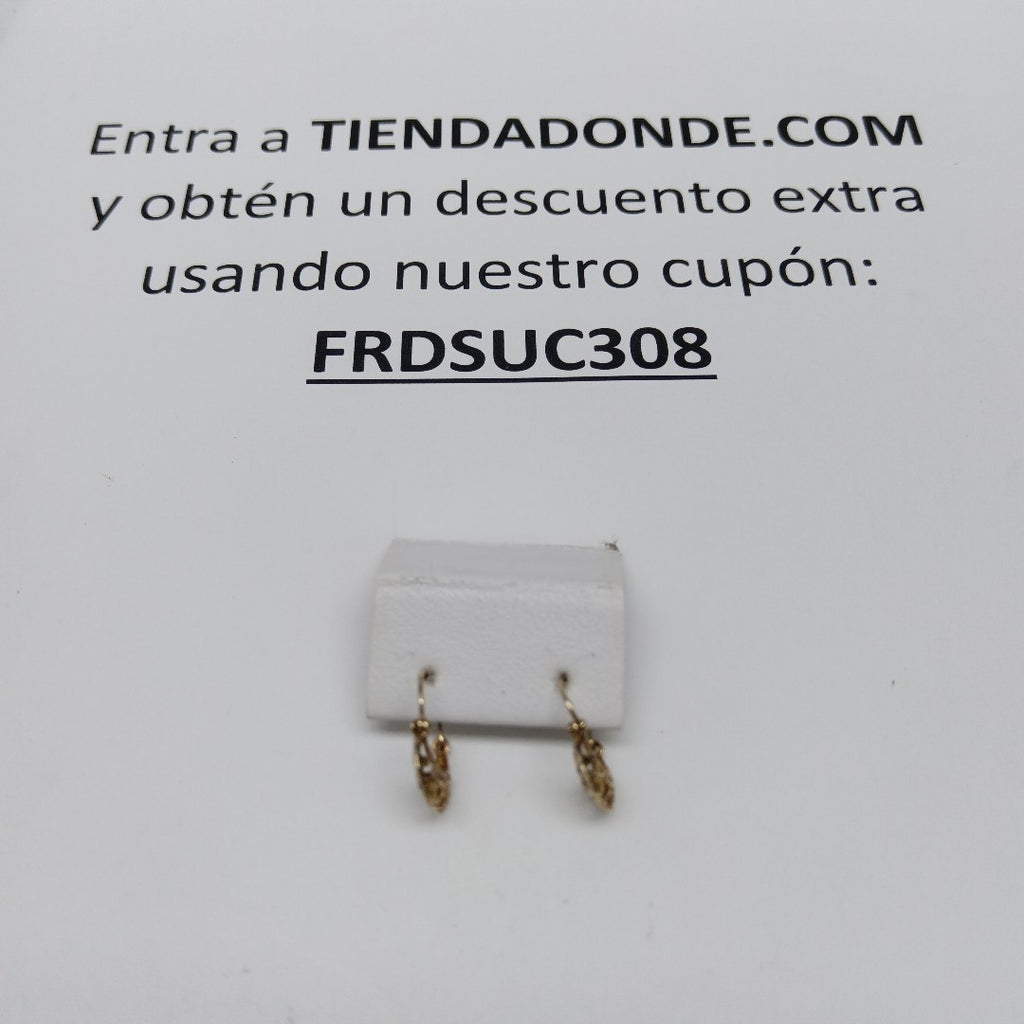 ARRACADAS PAR ORO 14 K 0.9 GRMS (SEMINUEVO)