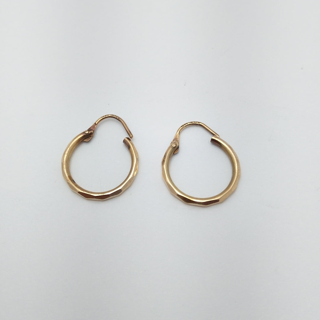 ARRACADAS PAR ORO 14 K 0.9 GRMS (SEMINUEVO)