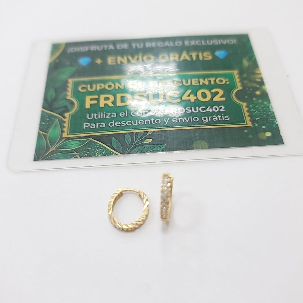 ARRACADAS PAR ORO 10 K 1 GRMS (SEMINUEVO)