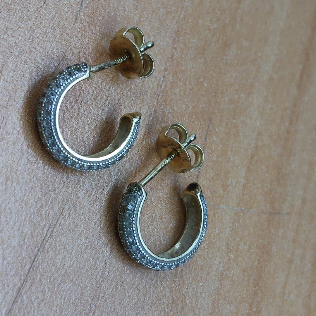 ARETES PAR ORO 14 K 2,00 GRMS (SEMINUEVO)