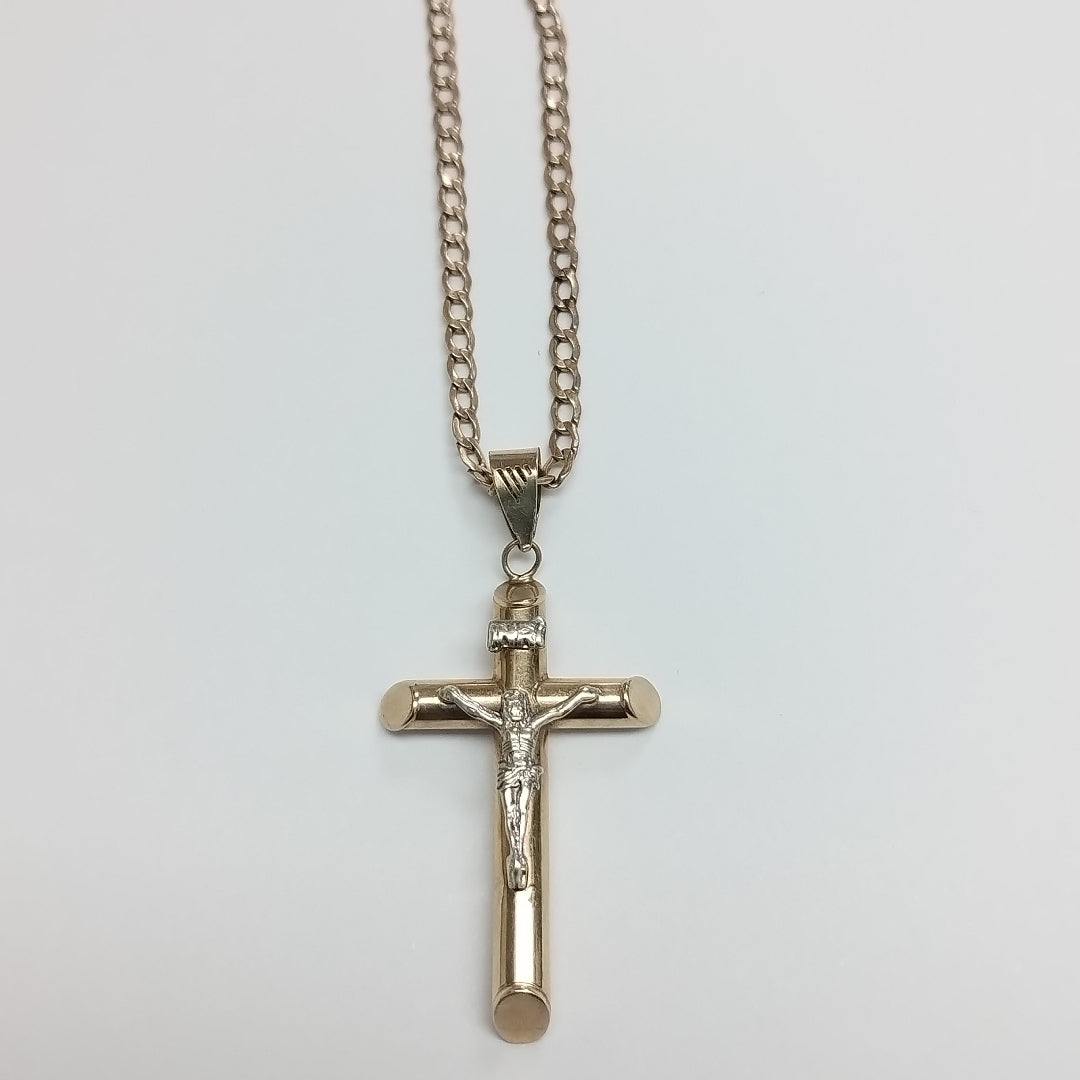 CADENA, CRUZ ORO 10 K 3.9 GRMS (SEMINUEVO)